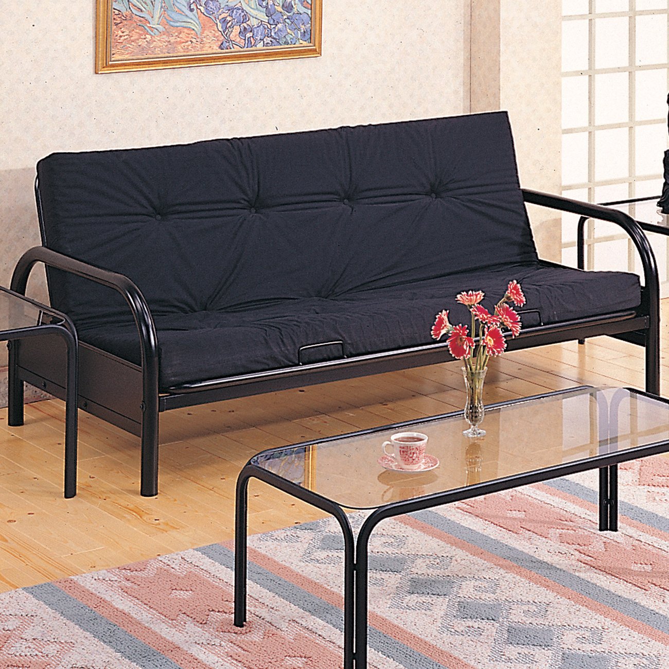 Serta Canyon Charcoal Casual Polyester Twin Sofa Bed in the Futons & Sofa  Beds department at