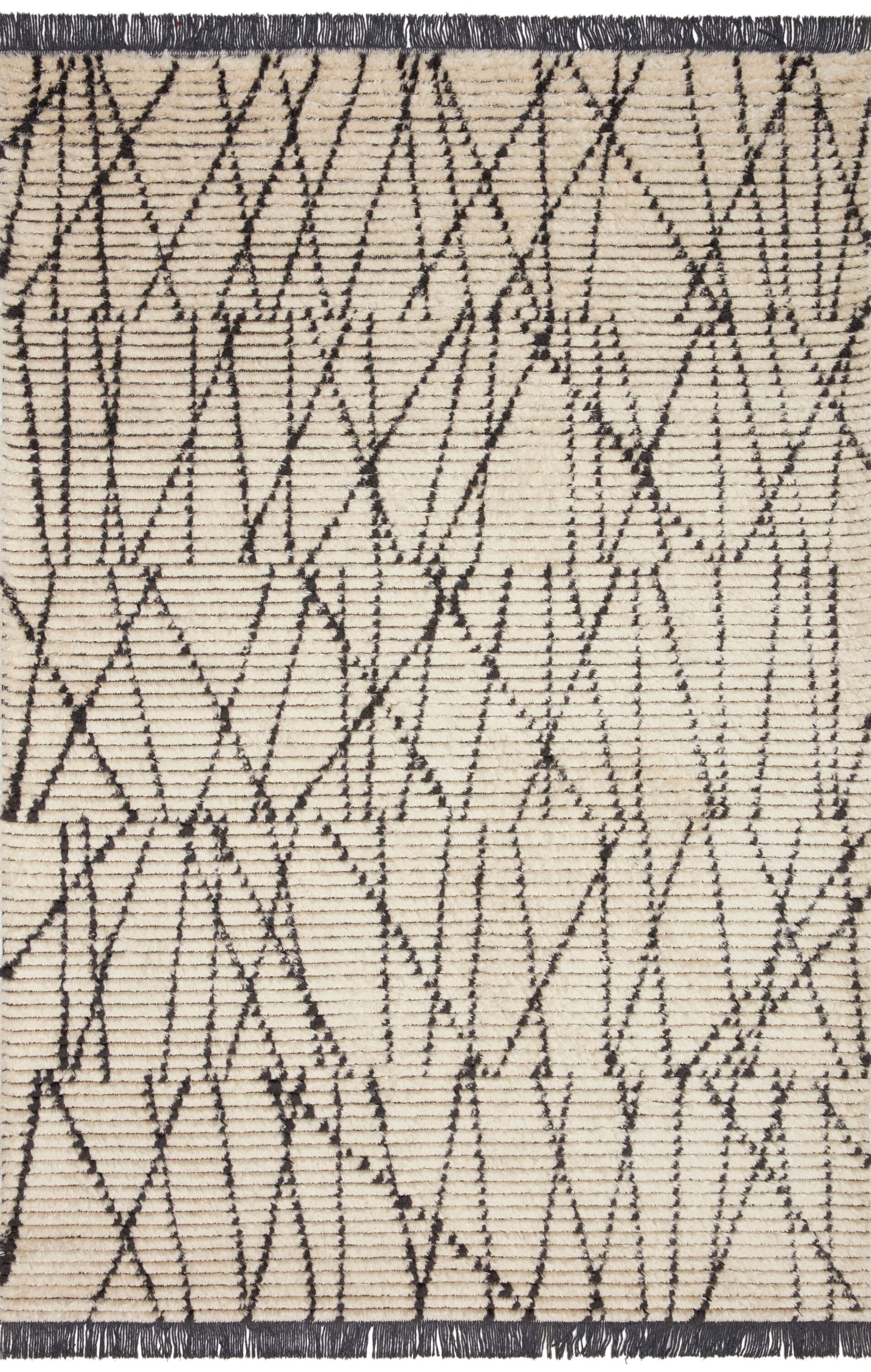 Alice Charcoal and Cream Geometric 9'2" x 13' Rug