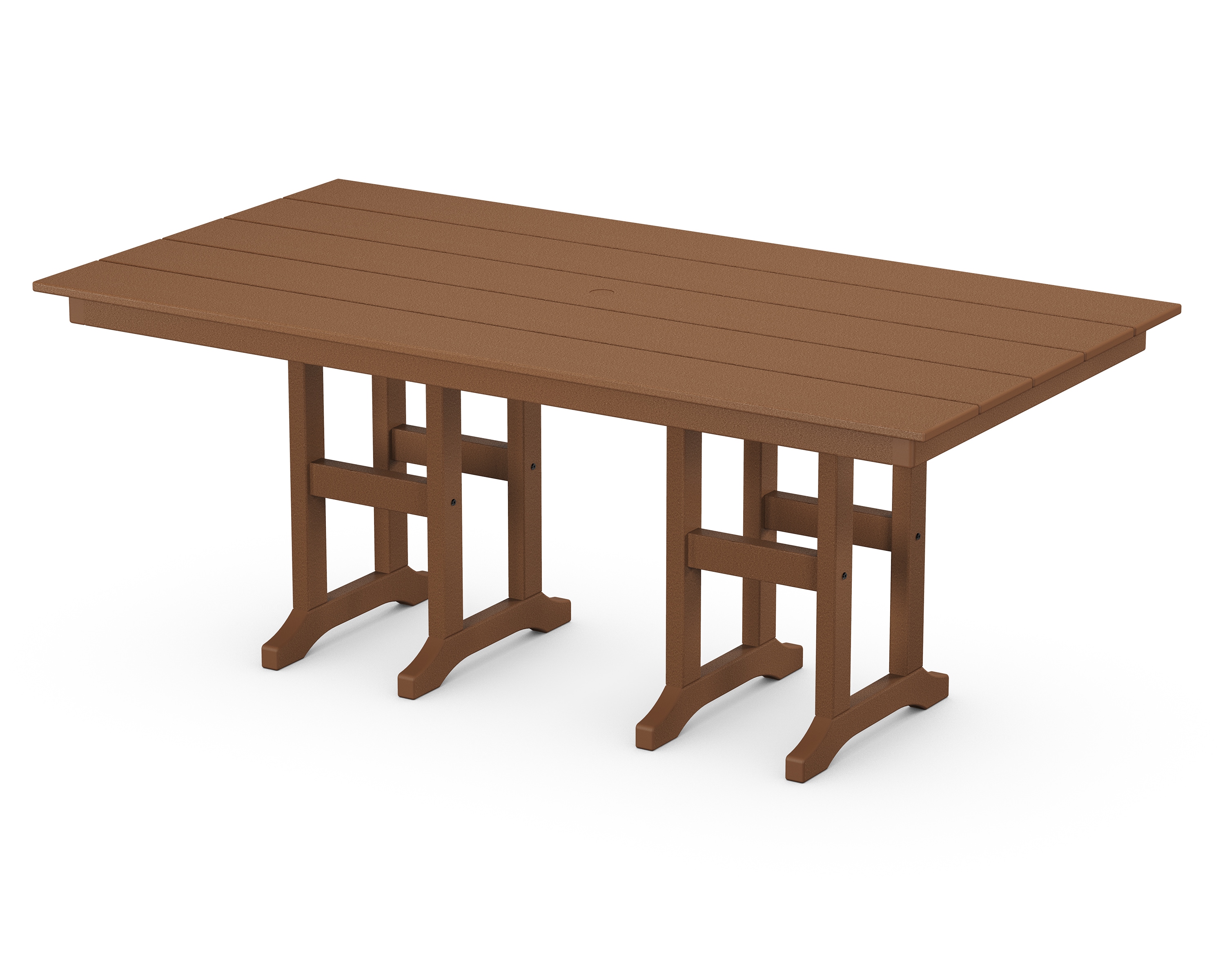 Trex Outdoor Furniture TXFDT3772TH Monterey Bay Rectangle Outdoor Dining 37.72-in W x 72-in L with Umbrella Hole