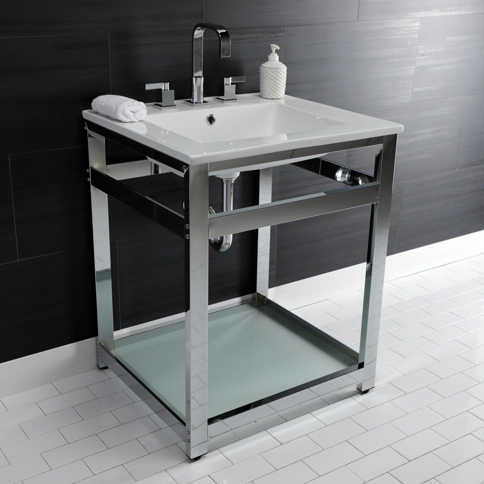Kingston Brass WLVWP2522W8B1 Bath-Sink - View #9