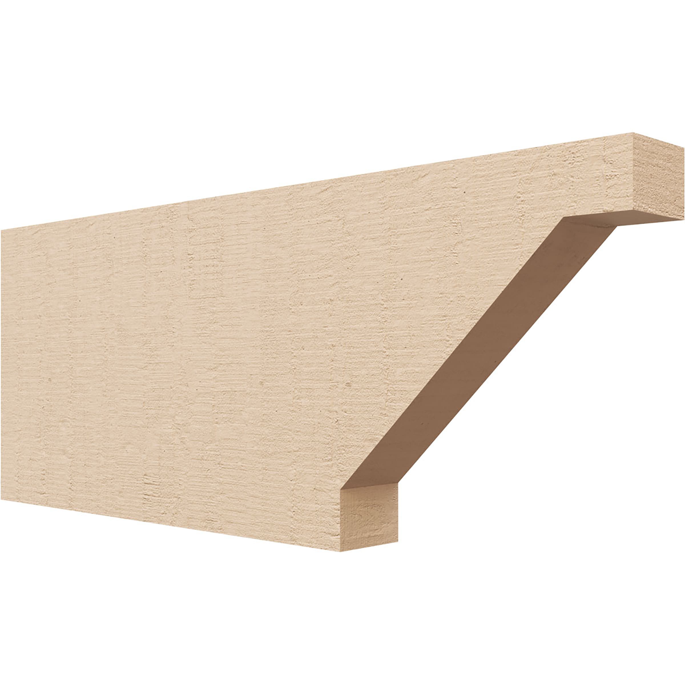 Ekena Millwork RFTU02X08X20BURRCPR Burlington Woodgrain 2-in x 8-in x 20-in Brown Urethane Standard bracket