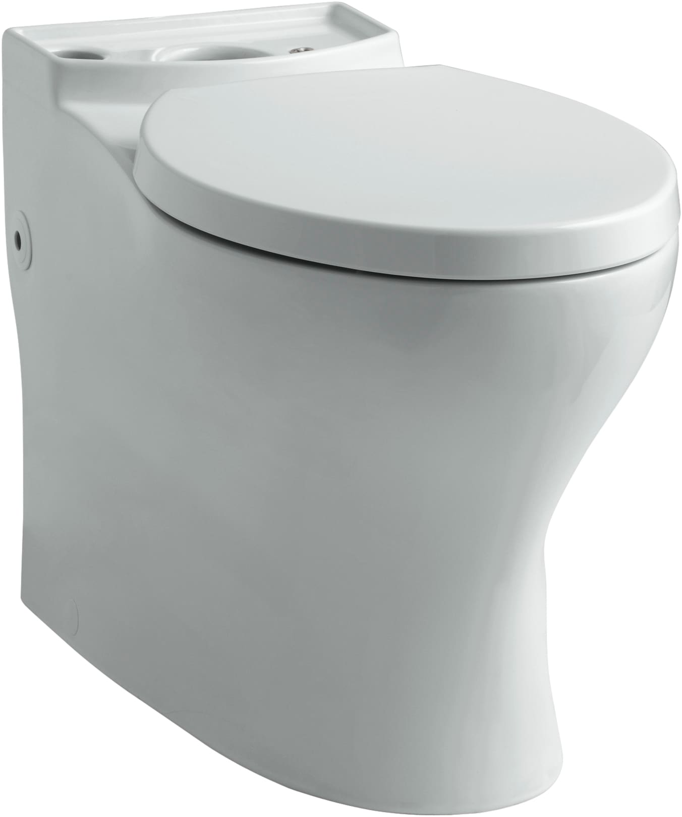KOHLER K-4326-95 Persuade Ice Grey Elongated Chair height Toilet Bowl 12-in Rough-In