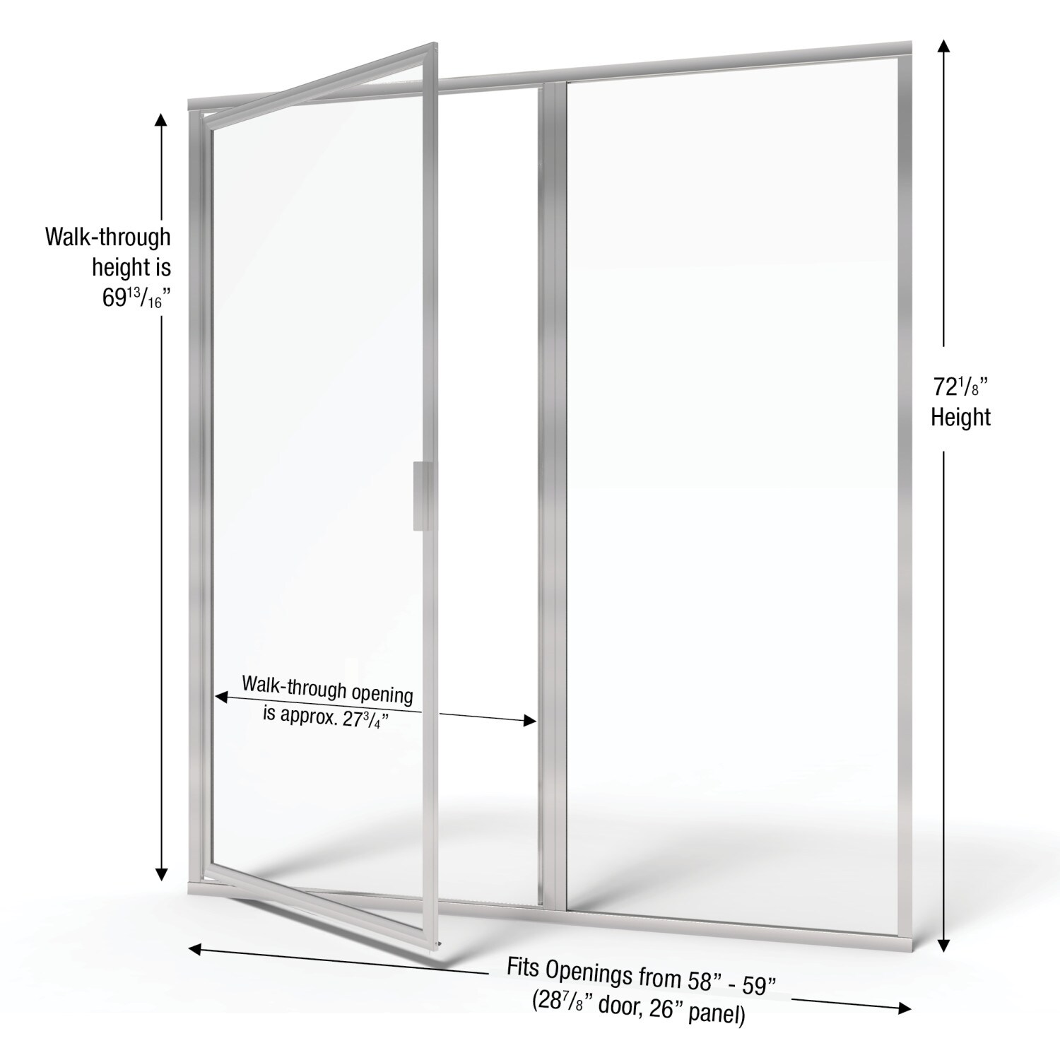 Basco DLXH35A5972XPBN Shower-Doors - View #2