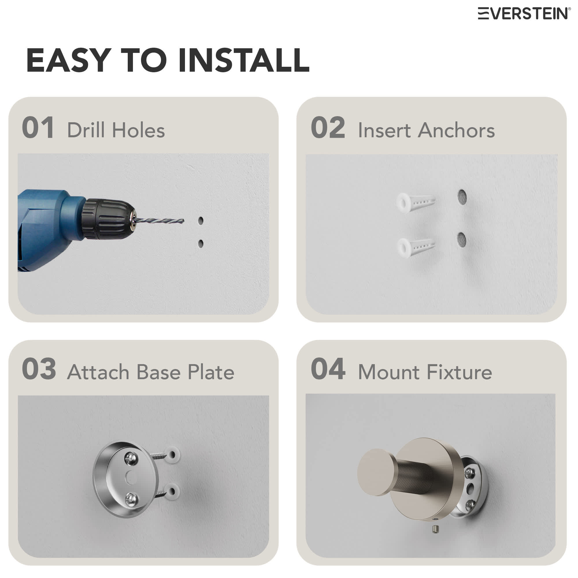 EVERSTEIN SFS-2004-NK Decorative-Bath-Hardware-Kits - View #12