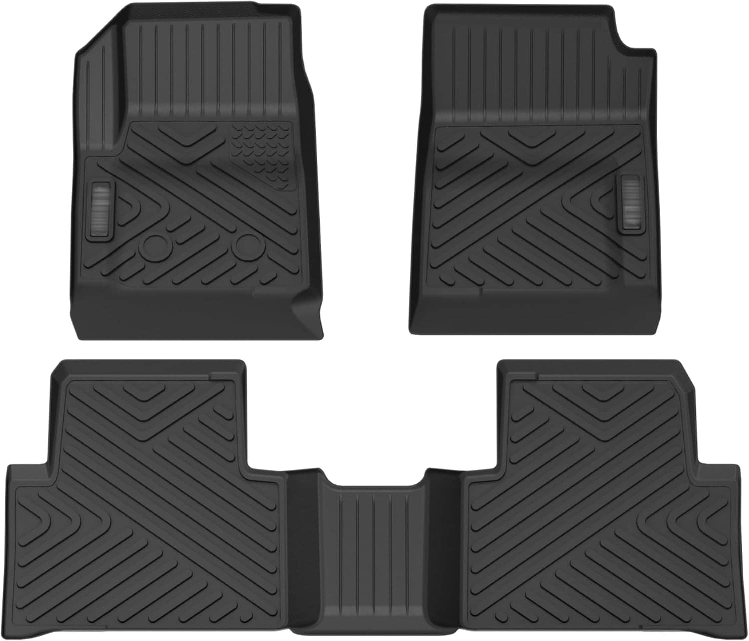 Qeetex CMX-PAU-0KNSCLEV Floor Mats for 2015-2022 Chevy Colorado/Canyon Crew Cab – Custom Fit TPE Liners