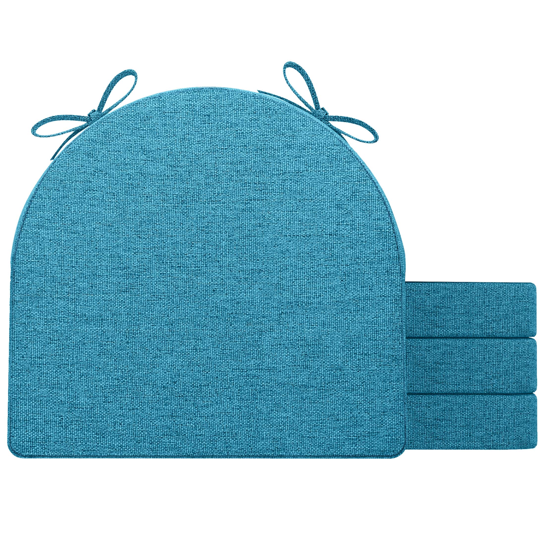 AAAAAcessories LS-DCCLU-LANLV-4P Teal Solid Chair Cushion