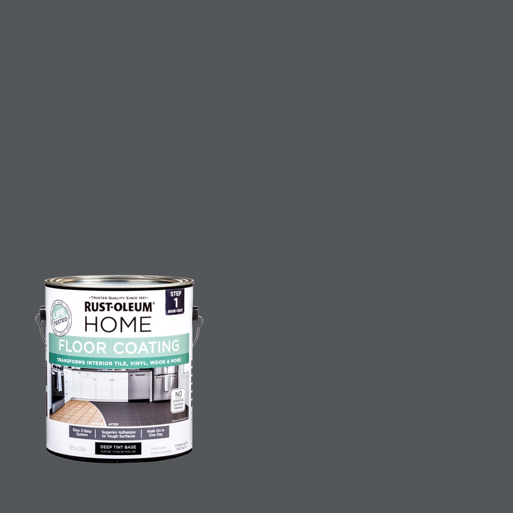 Rust-Oleum 363157T Home Floor Coating Charcoal Gray Matte Interior Porch and Floor paint ( 1-gallon )