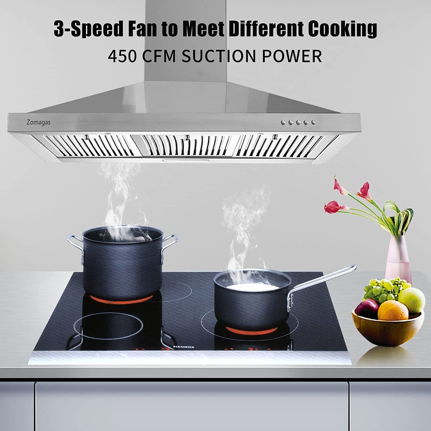 Damerin T11244 Wall-Mounted-Range-Hoods - View #4