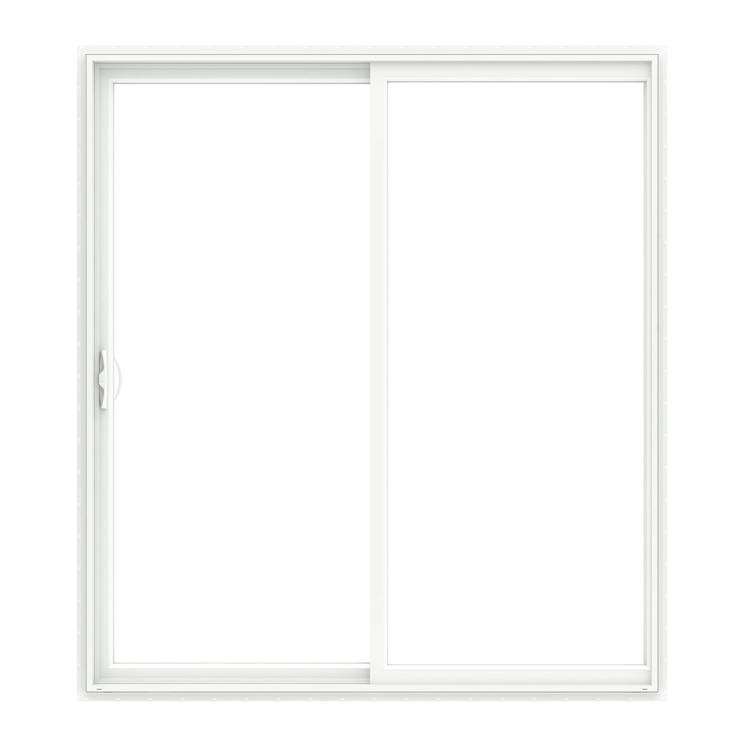 150 Series 60-in x 80-in Low-e Argon White Vinyl Sliding Universal Double Patio Door | - Pella 1000008974