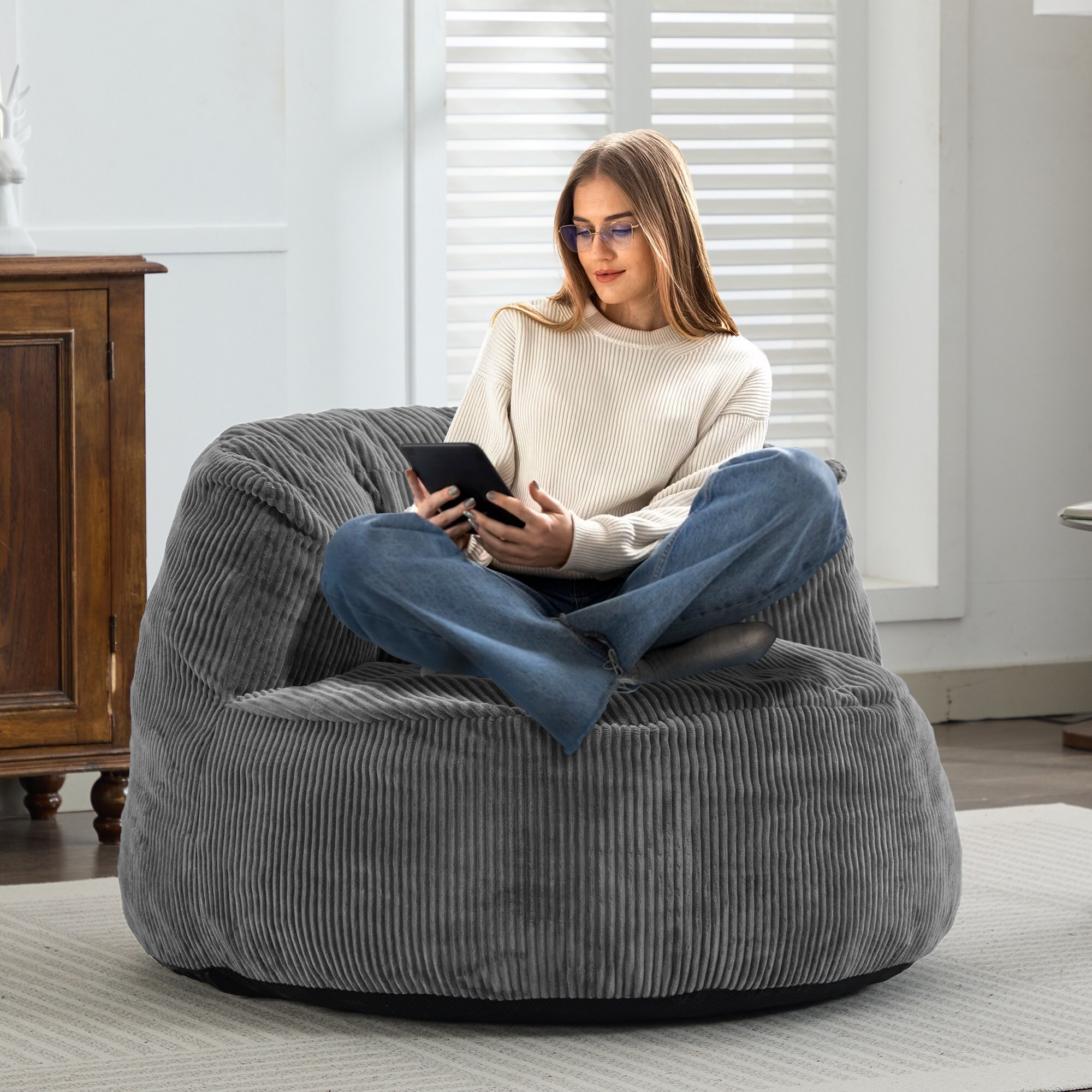 VOUA SAF-JDRYRB-BKK Bean-Bag-Chairs - View #4