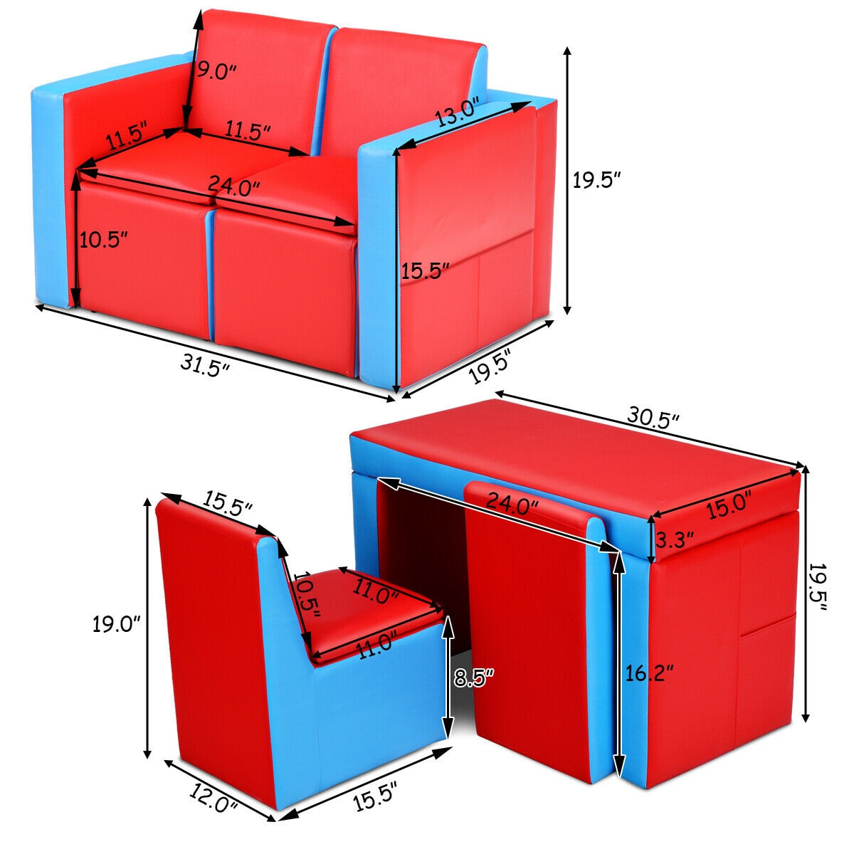 Sumyeg WF-HW58620RE-LA Sofas-Loveseats - View #4