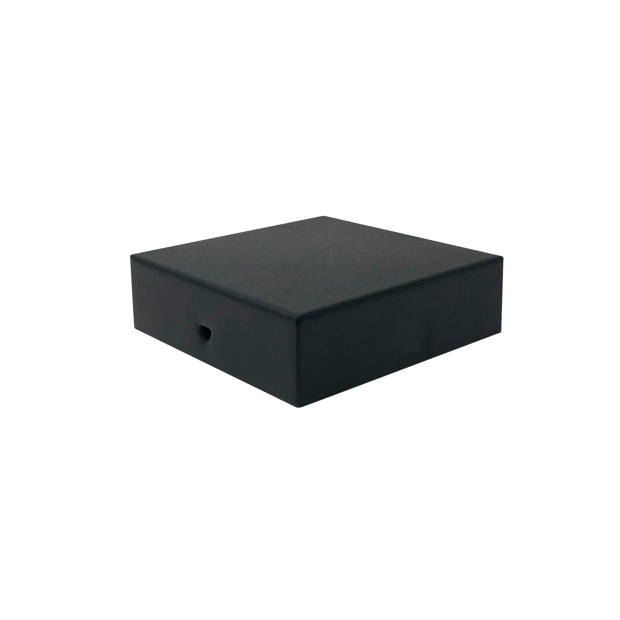 Nuvo Iron 4-in x 4-in Black Painted Galvanized Steel Deck Post Cap