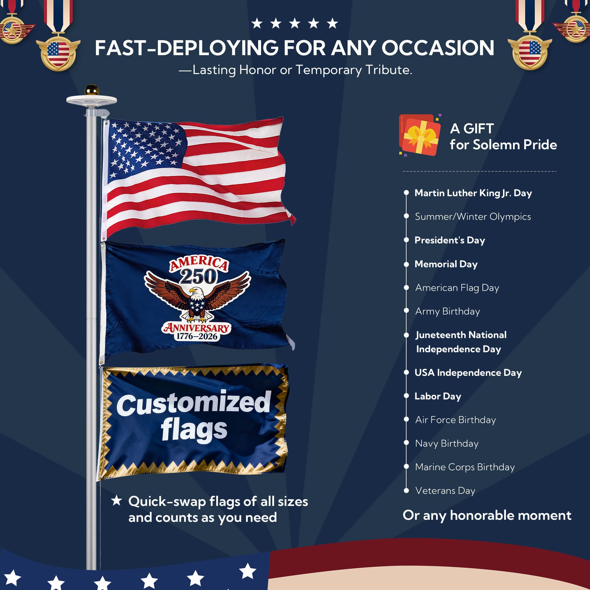 Yescom 22FLPSET033-L3011-LO Flag-Poles - View #6