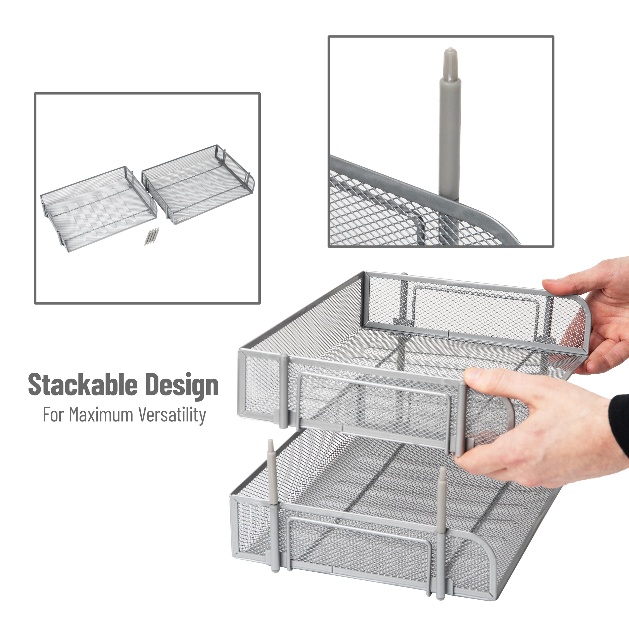 Mind Reader ESTACK2-SIL Desktop-Organizers - View #4