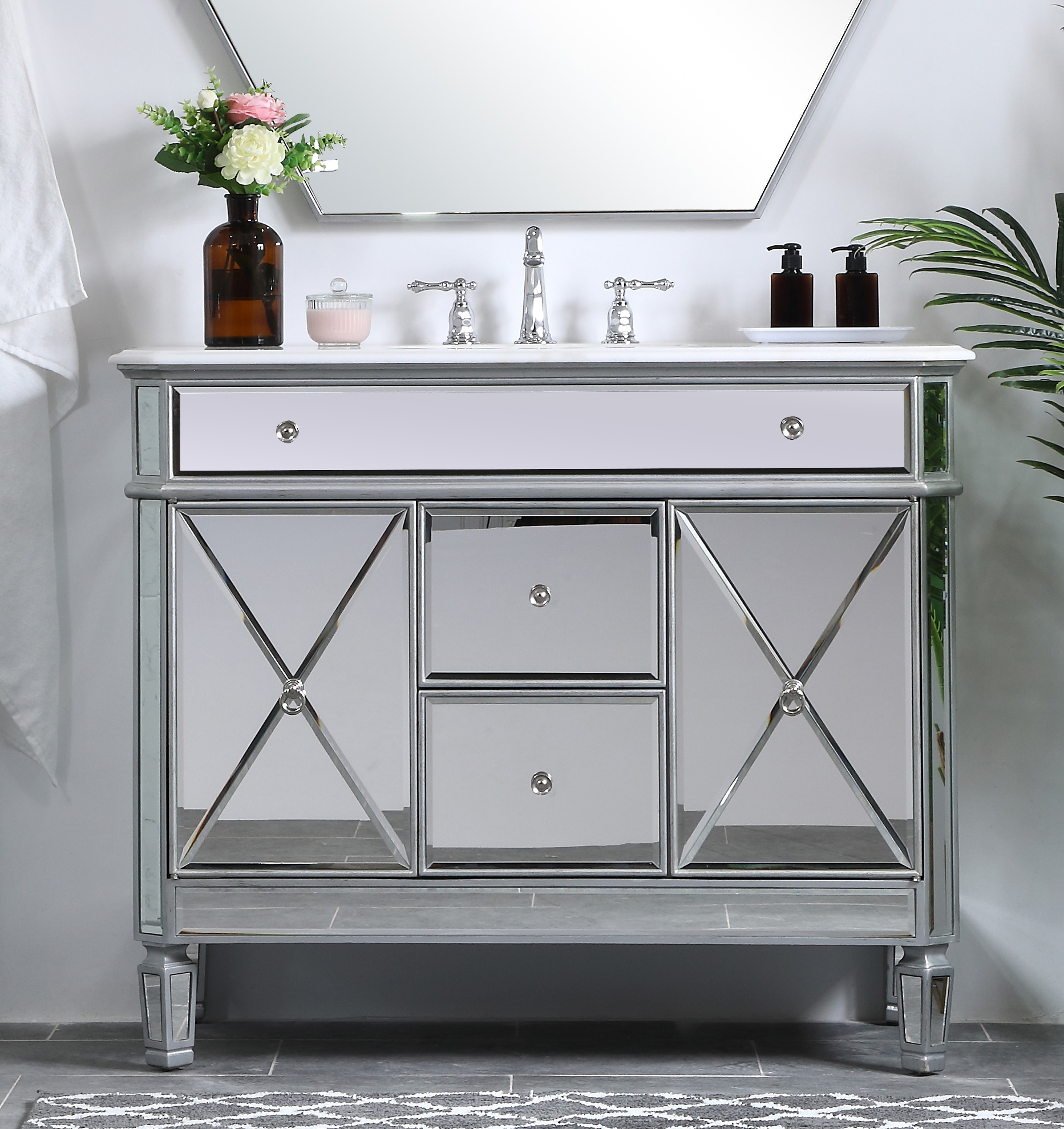 Elegant Decor HF33126SL Bath-Vanity-Combo - View #2