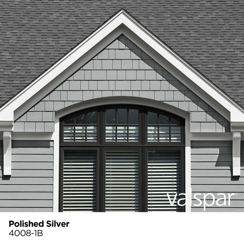 Valspar SeasonPlus Satin Polished Silver 4008-1b Latex Exterior Paint ...