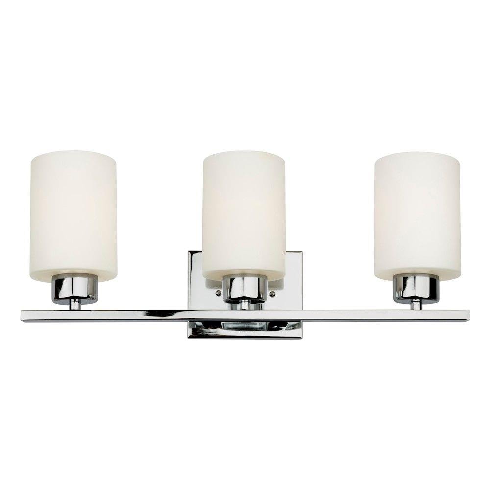  LW-FT510894 21-in 3-Light Chrome Transitional Vanity Light Bar