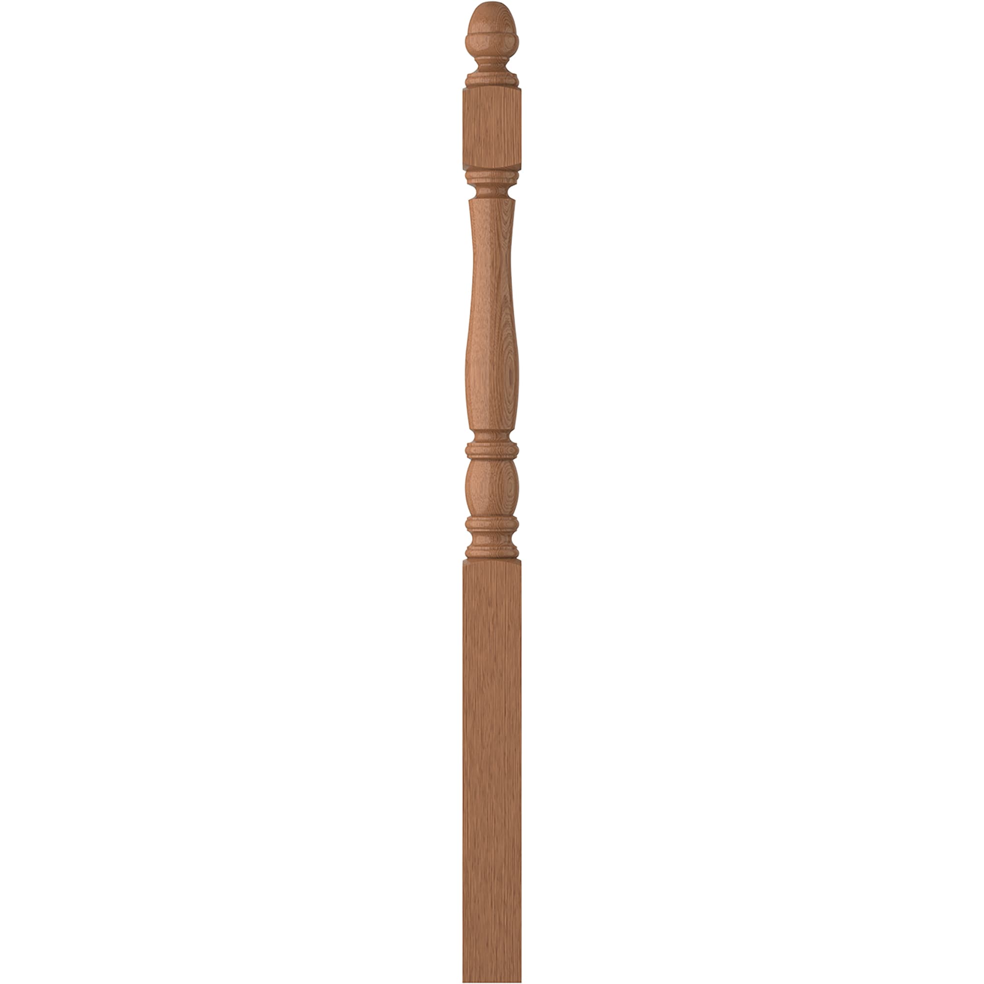 L.J. Smith Stair Systems LJP-3342-WO Briarcliffe 3.5-in x 57.4375-in Unfinished White oak Starting Stair Newel Post