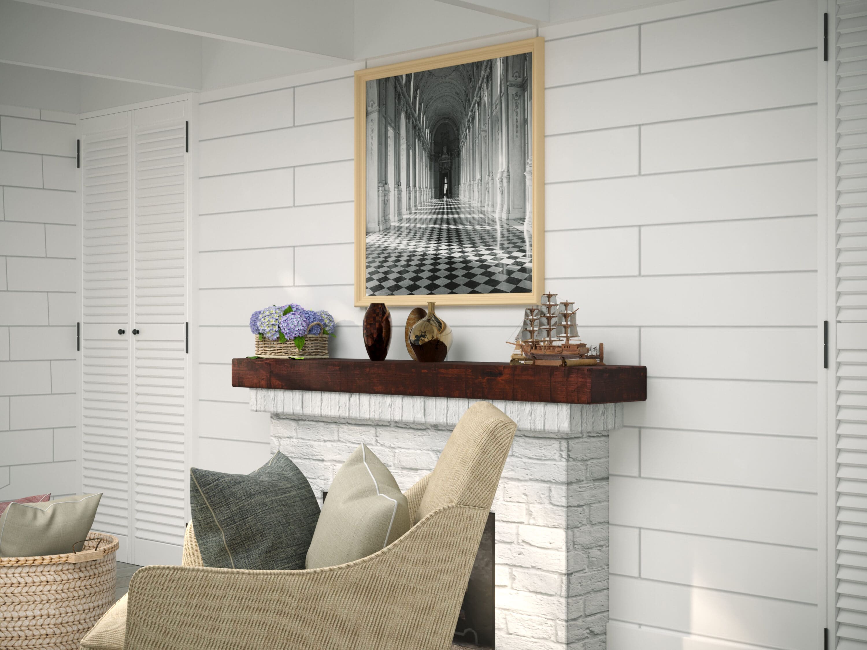 Dogberry MRUST7262MHOGNONE Mantel-Shelves - View #8