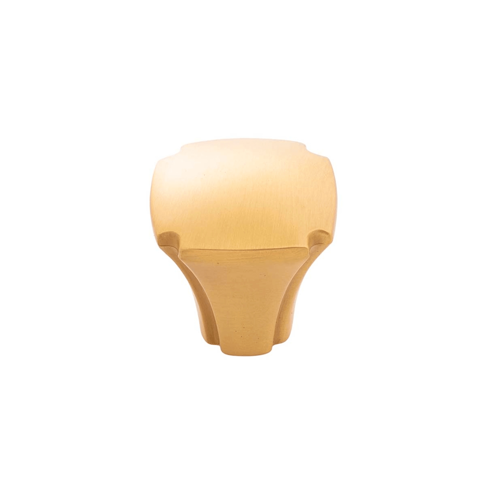 Hickory Hardware H077861BGB-10B Veranda Brushed Golden Brass Square Traditional Cabinet Knob 10 -Pack