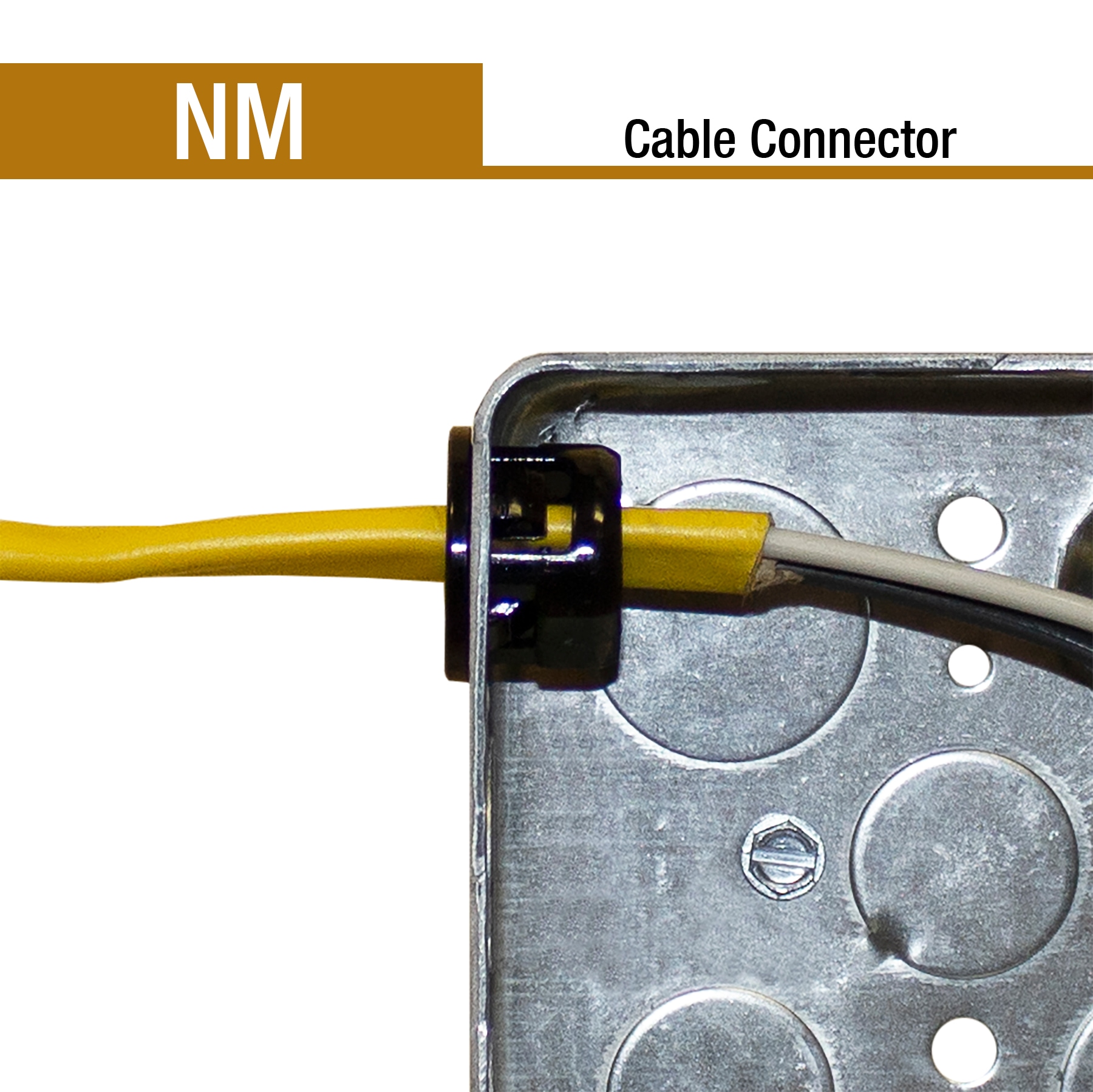 3/4'' Snap-In Non-Metallic Cable Connector
