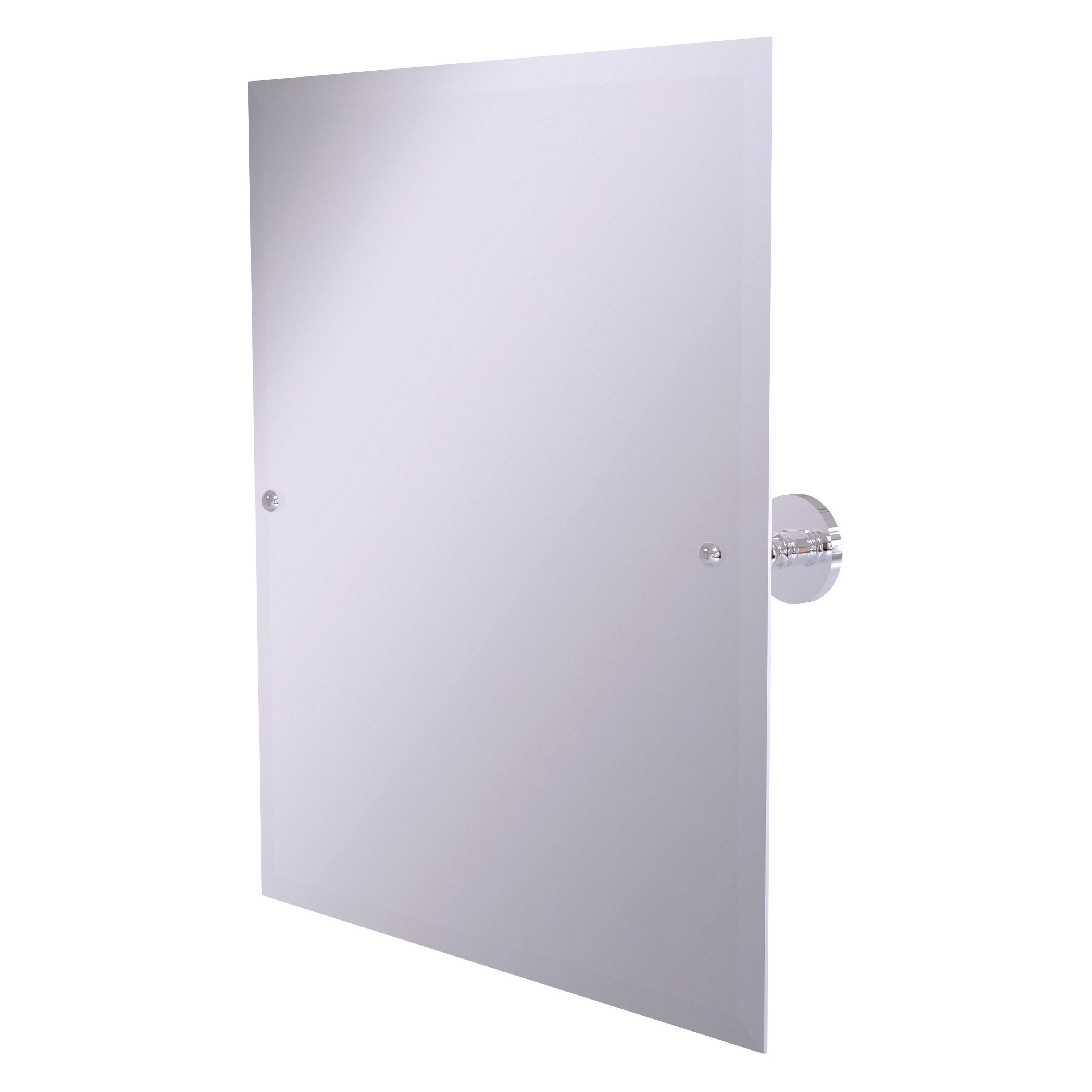 Allied Brass P1092-PC Prestige Skyline 21-Inches x 26-Inches Beveled Frameless Rectangle Tilting Bathroom Vanity Mirror ( Polished Chrome )