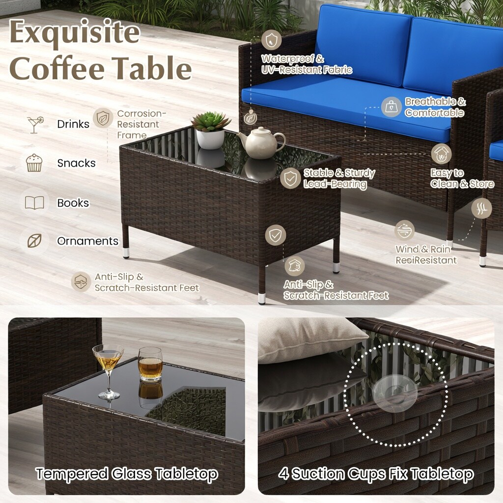 Choco Moon WYC-WQ17577-LS Patio-Conversation-Sets - View #5