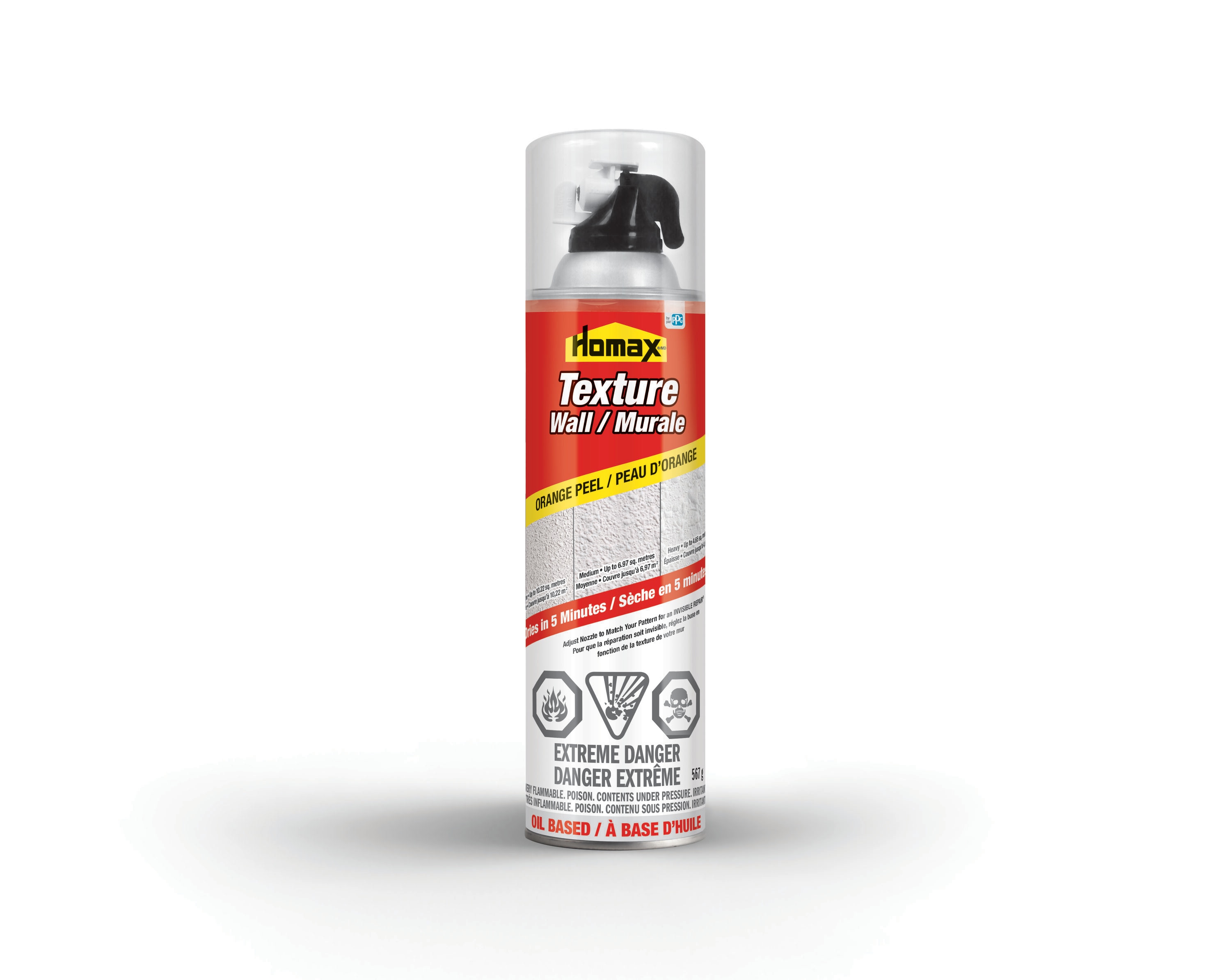Homax White 20 Oz. Water-Based Orange Peel and Splatter Spray Texture -  Henery Hardware