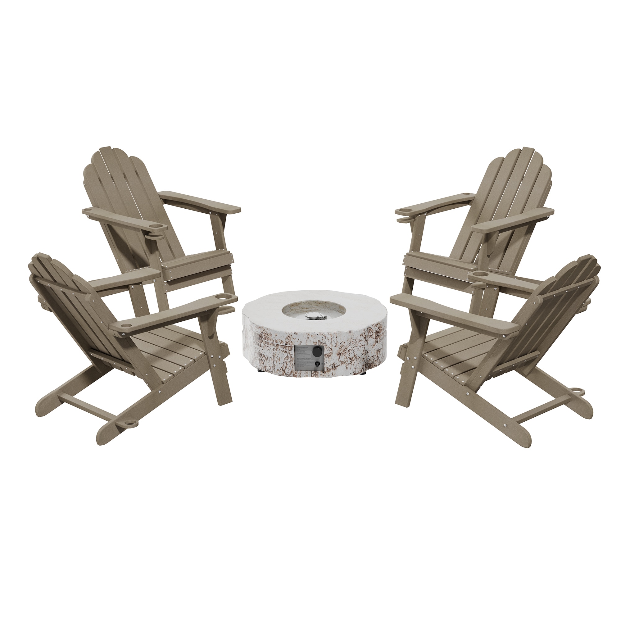 Clihome CL-06BGB5 5 -Piece Patio Conversation Set