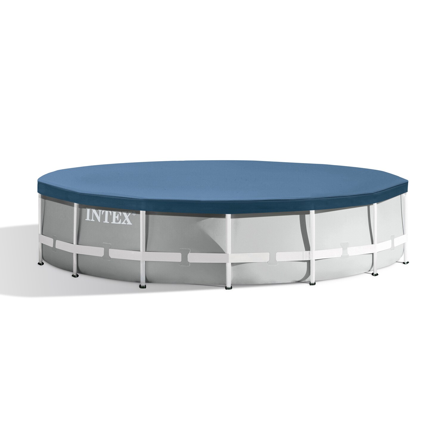 Intex 15-ft x 15-ft x 42-in Metal Frame Round Above-Ground Pool with ...