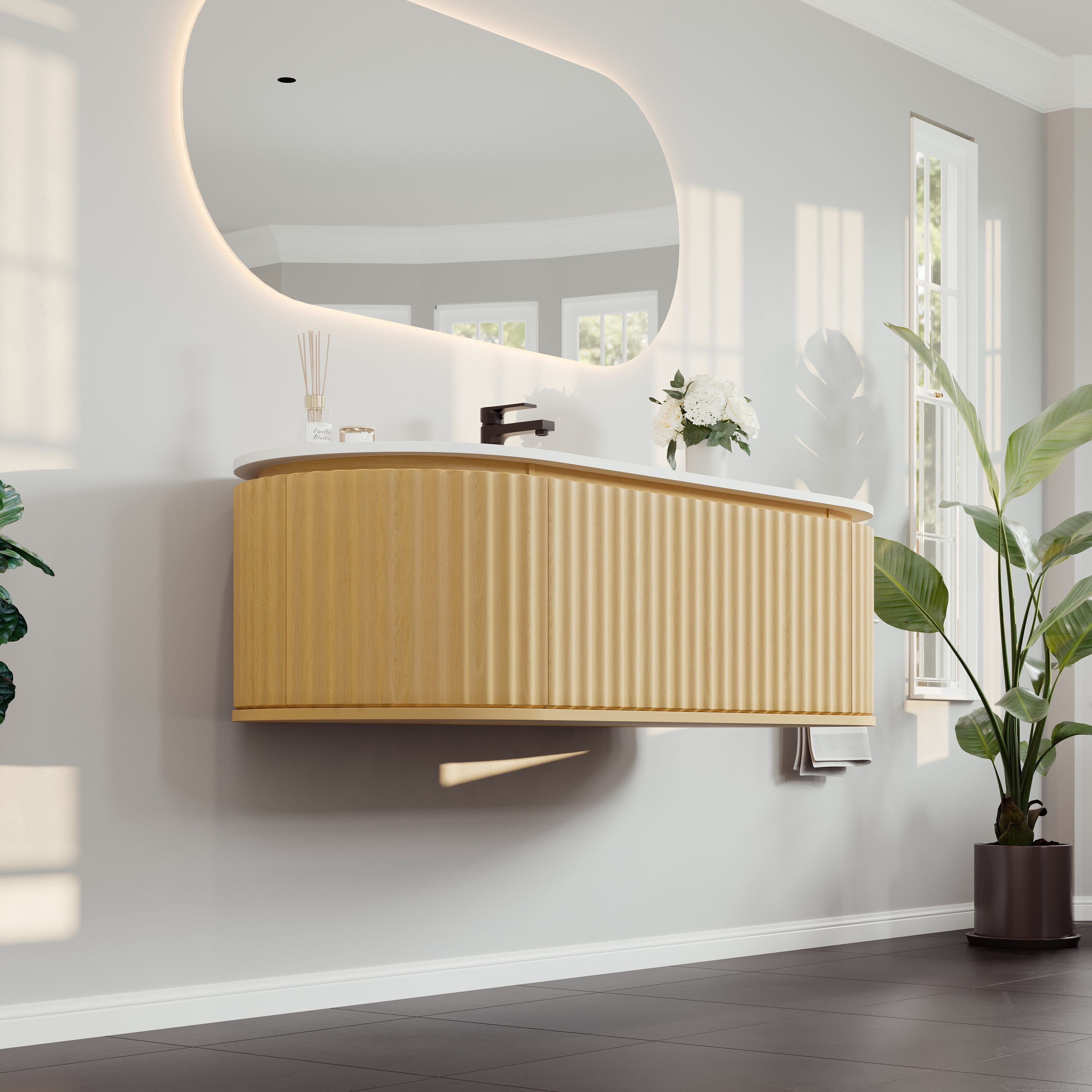 Eviva EVVN202-55OAK-WM Bath-Vanity-Combo - View #2
