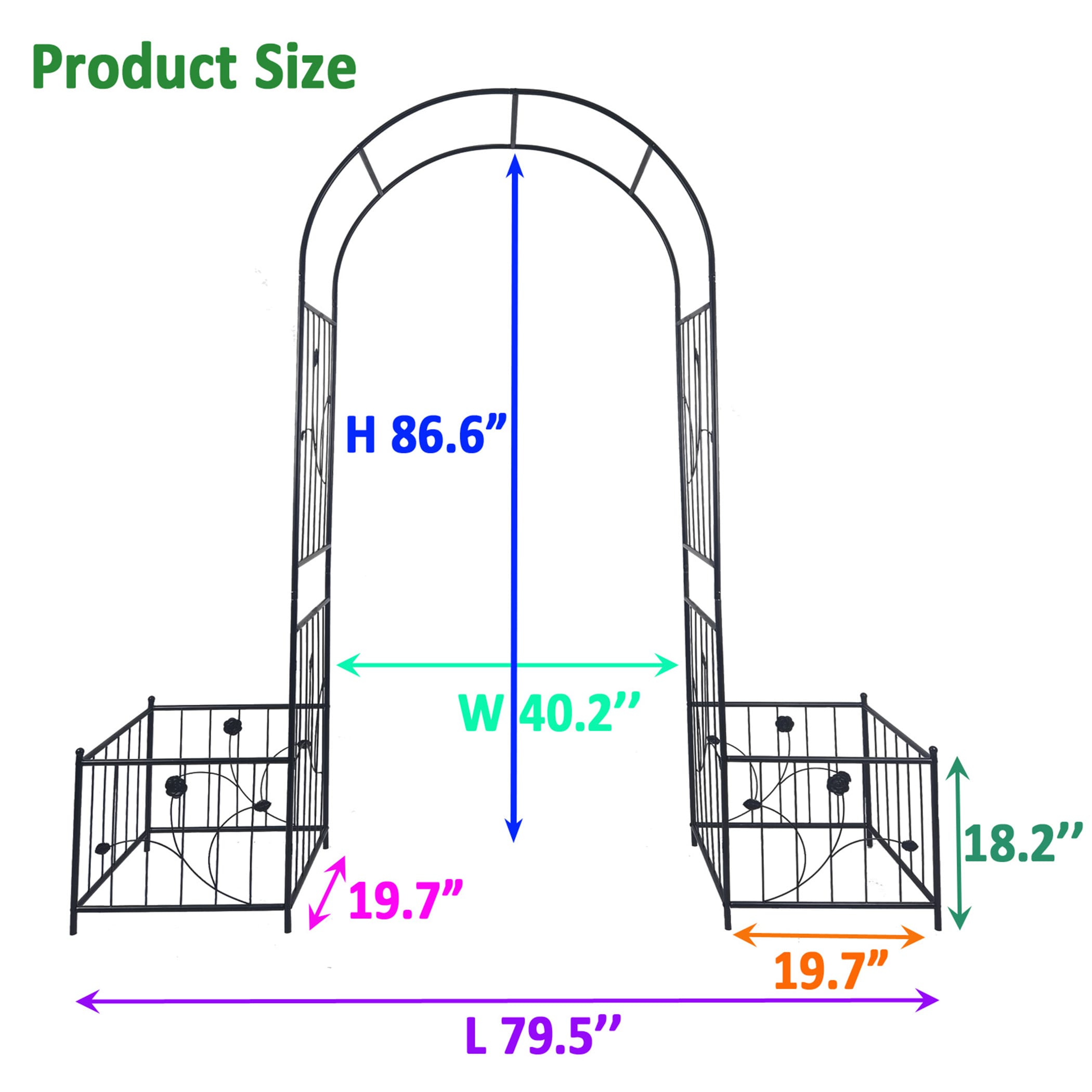 Damerin ZLY-14F Garden-Trellis - View #3