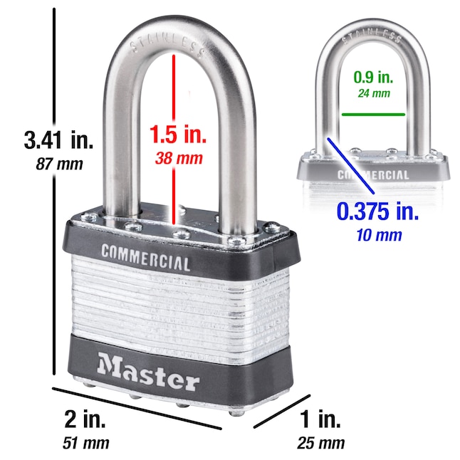 Master Lock 1KA 2176 Padlock No. 1 Series Lock Keyed Alike to KA# 2176 -  The Lock Source