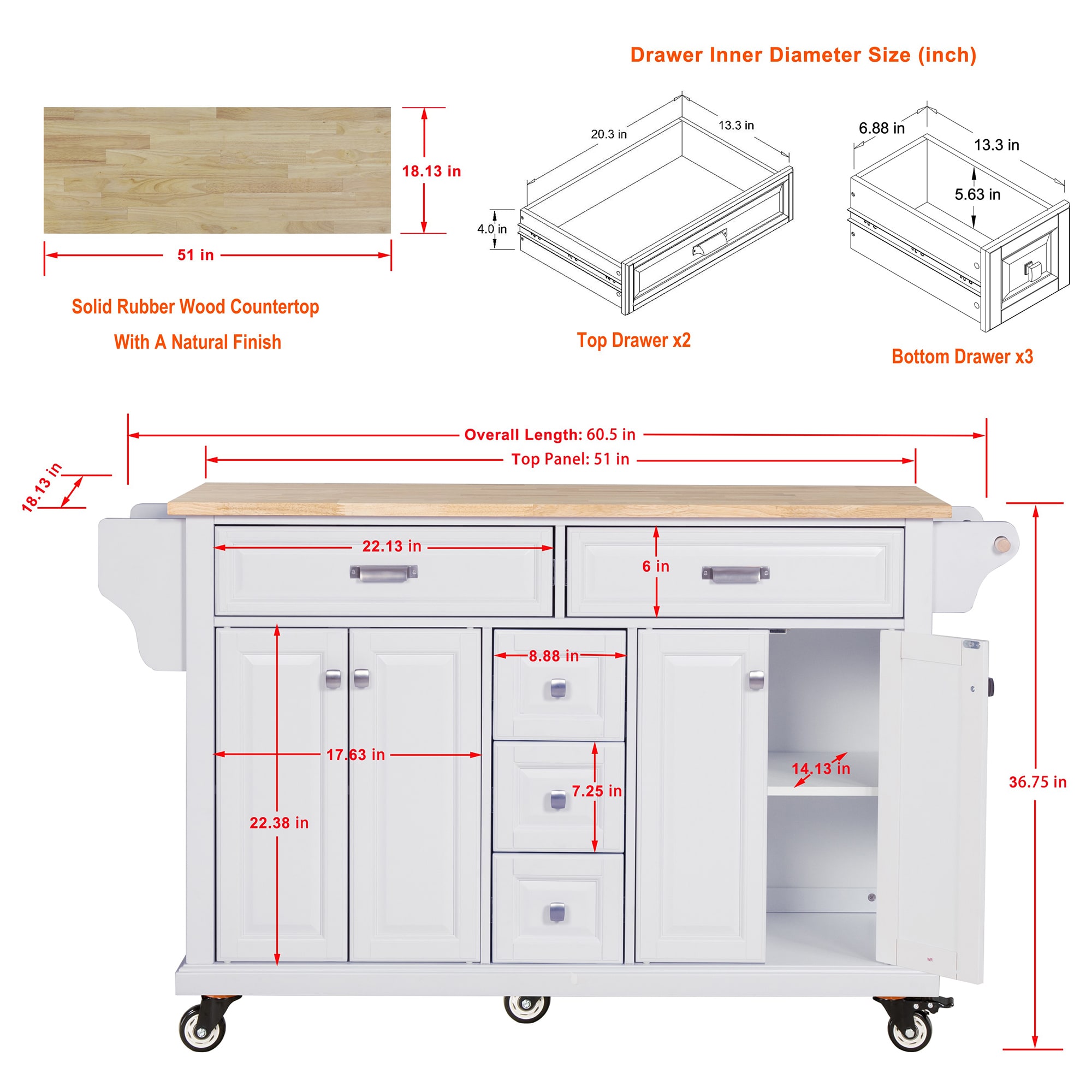 SINOFURN SYA010459WT Kitchen-Furniture - View #9
