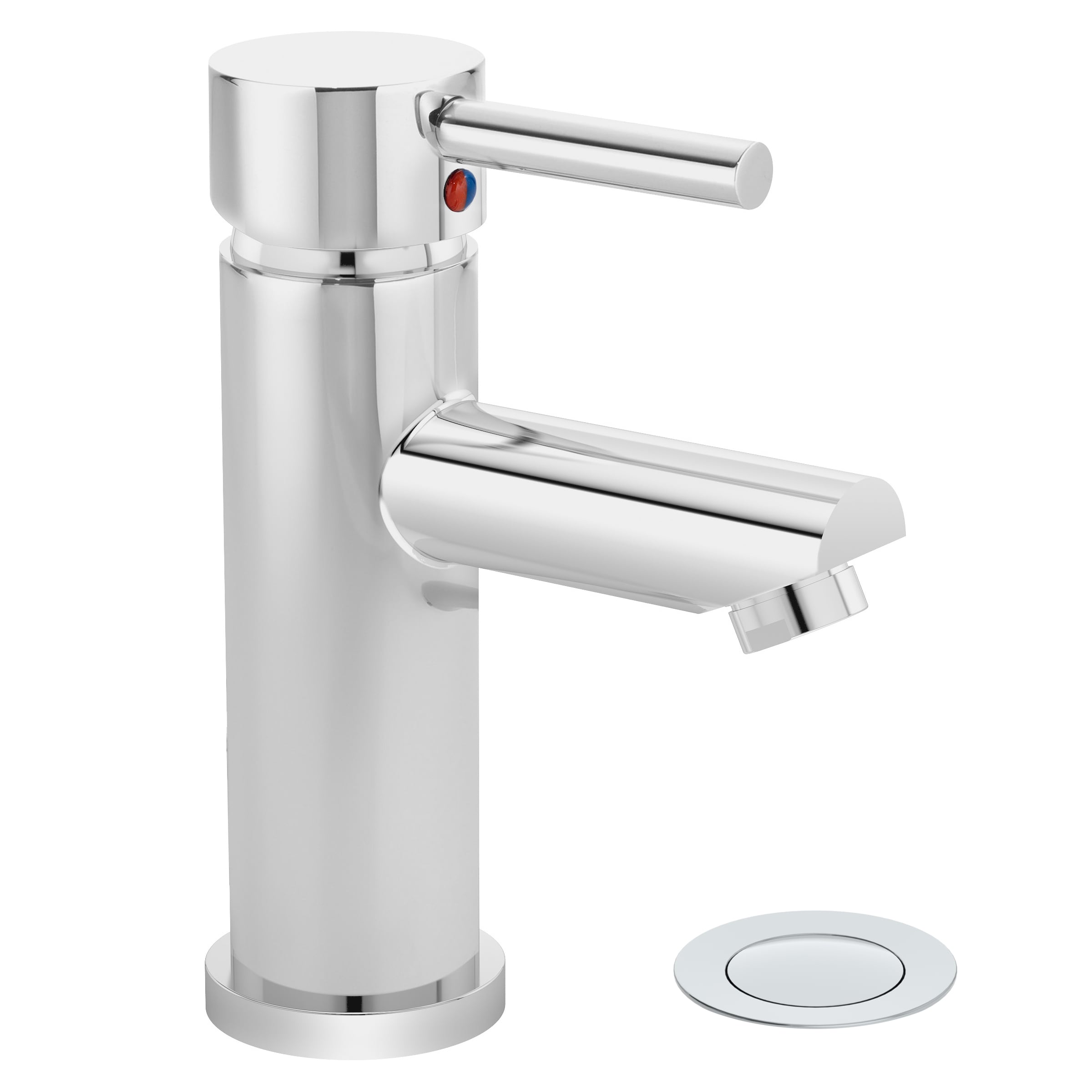 Symmons SLS3512PP Dia Polished Chrome Single hole 1-handle WaterSense High-arc Commercial/Residential Handle Bathroom Sink Faucet with Drain