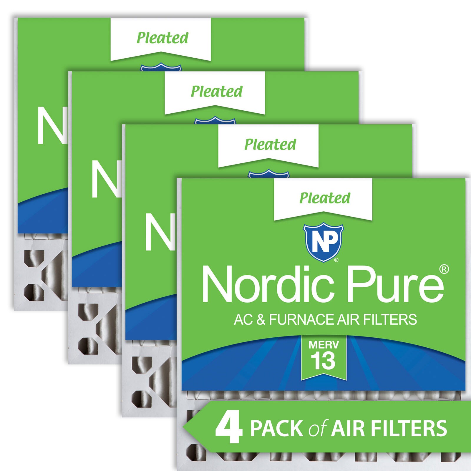 Nordic Pure 20x20x5 (4 3/8) Honeywell/Lennox Replacement MERV 13 Air Filters 4 Pack