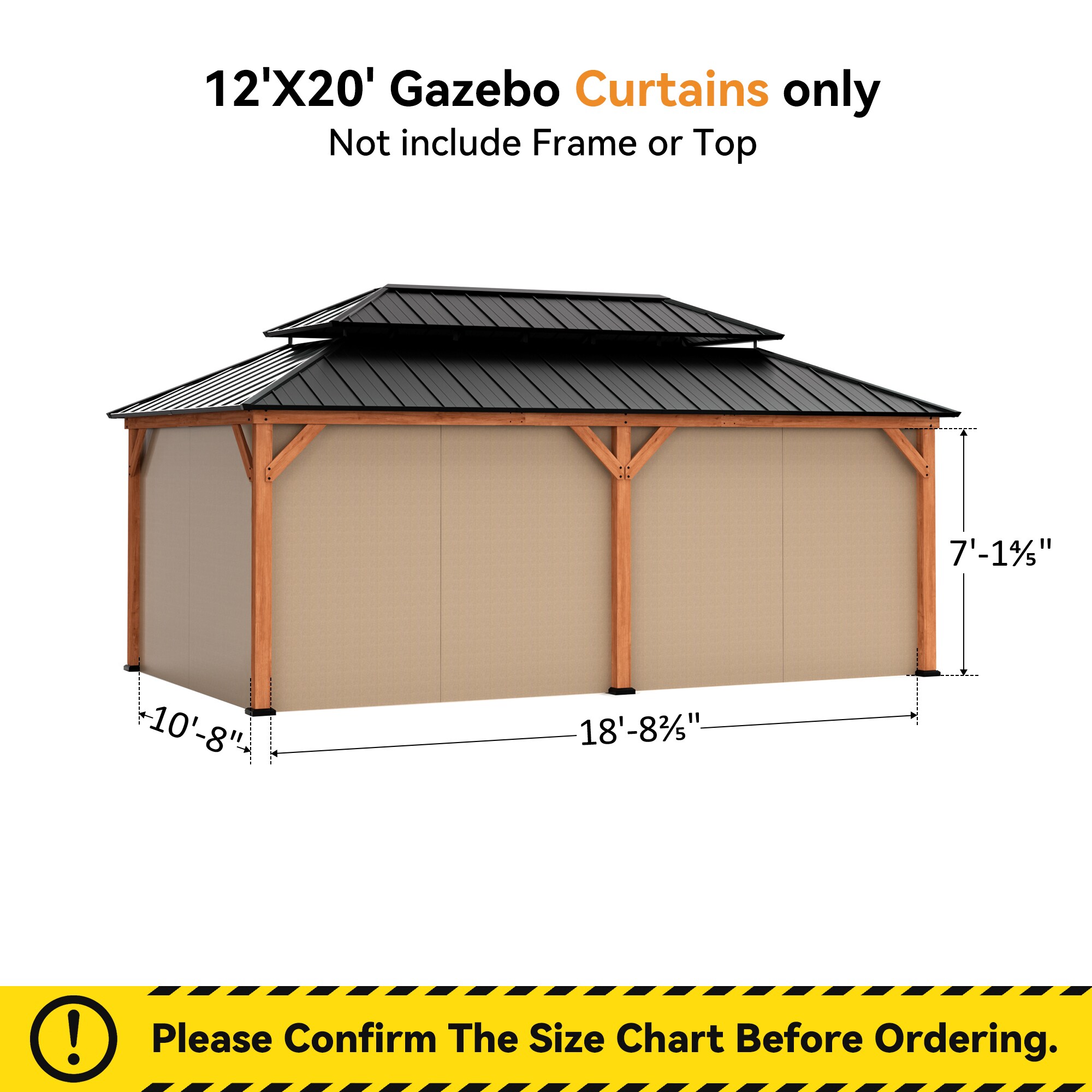 ELEVATE OUTDOORS IG10600013C-1220WW Gazebo-Parts-Accessories - View #4