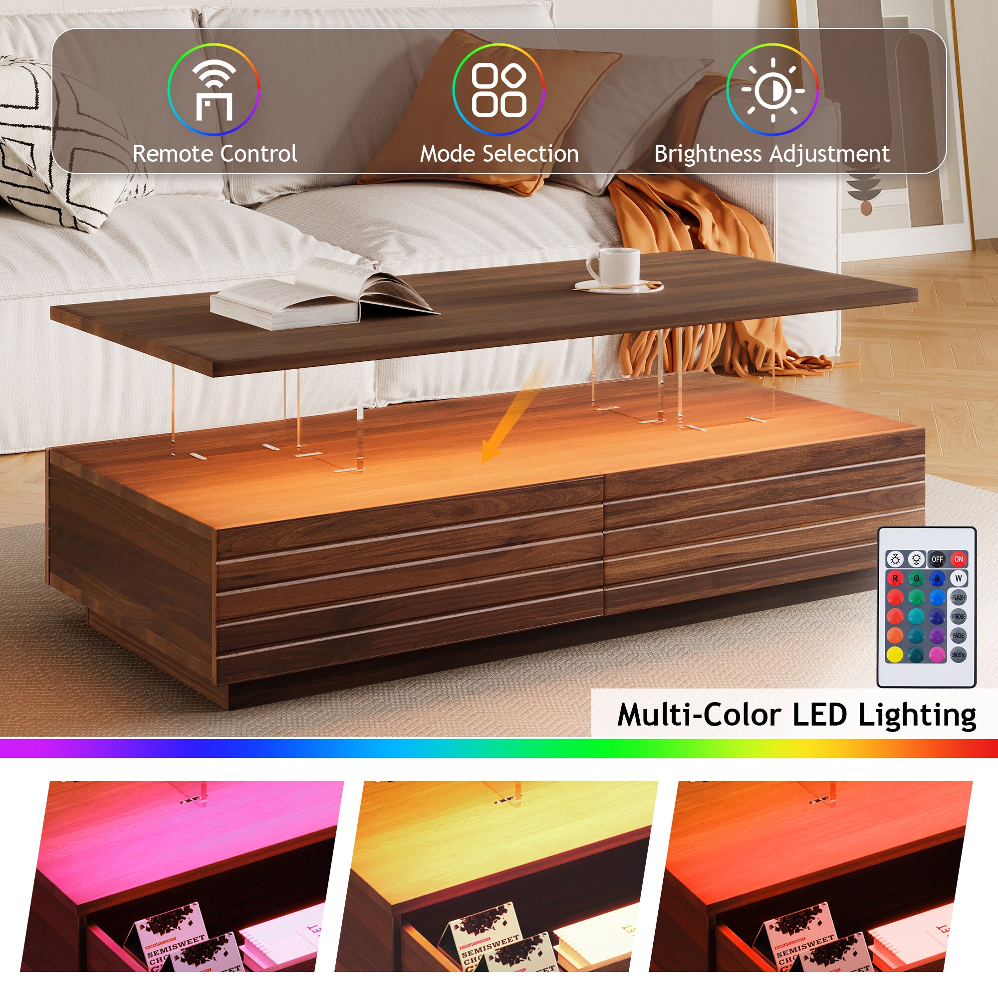 ModernLuxe L3P-N735P250962D Coffee-Tables - View #7