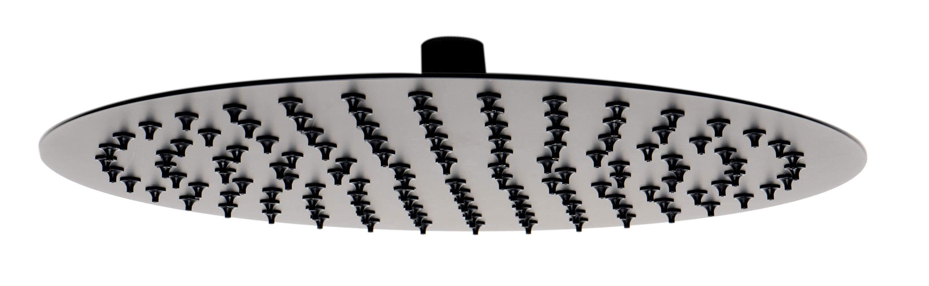 Matte Black 12" Round Ultra-Thin Stainless Steel Rain Shower Head