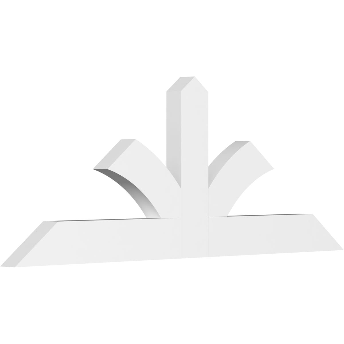 Ekena Millwork GBP048X18X0204RIC00 Richland White PVC Gable bracket