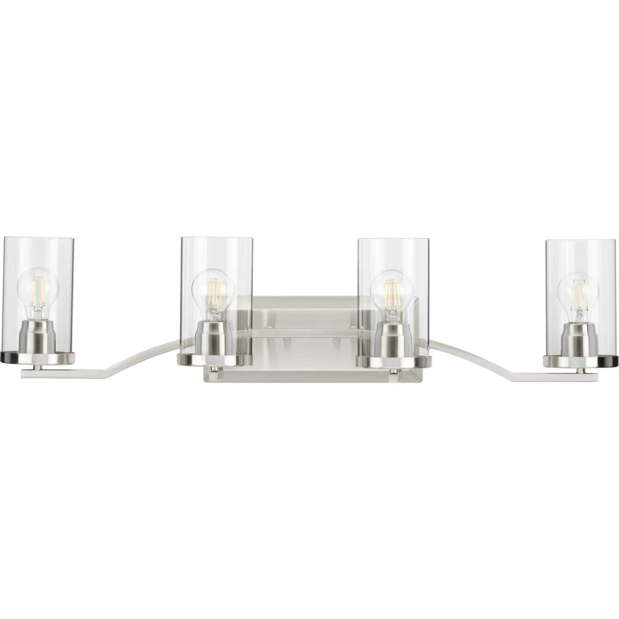 Progress Lighting P300259-009 Lassiter 34-in 4 -Light Brushed Nickel Traditional Vanity light