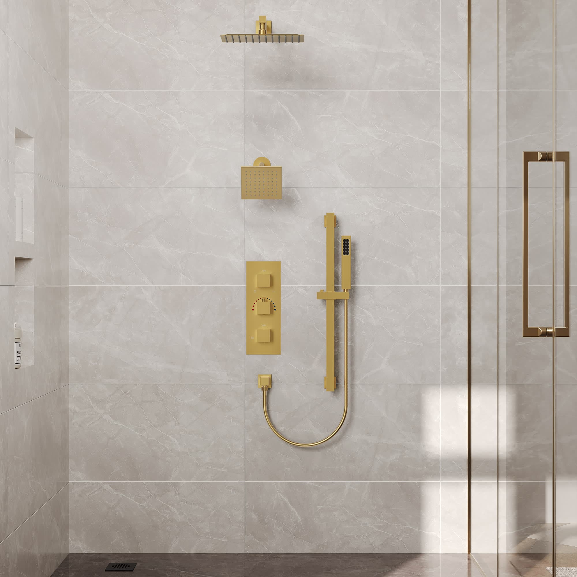 EVERSTEIN SFS-1016A-GD12 Showerhead-Bar-Panels - View #3