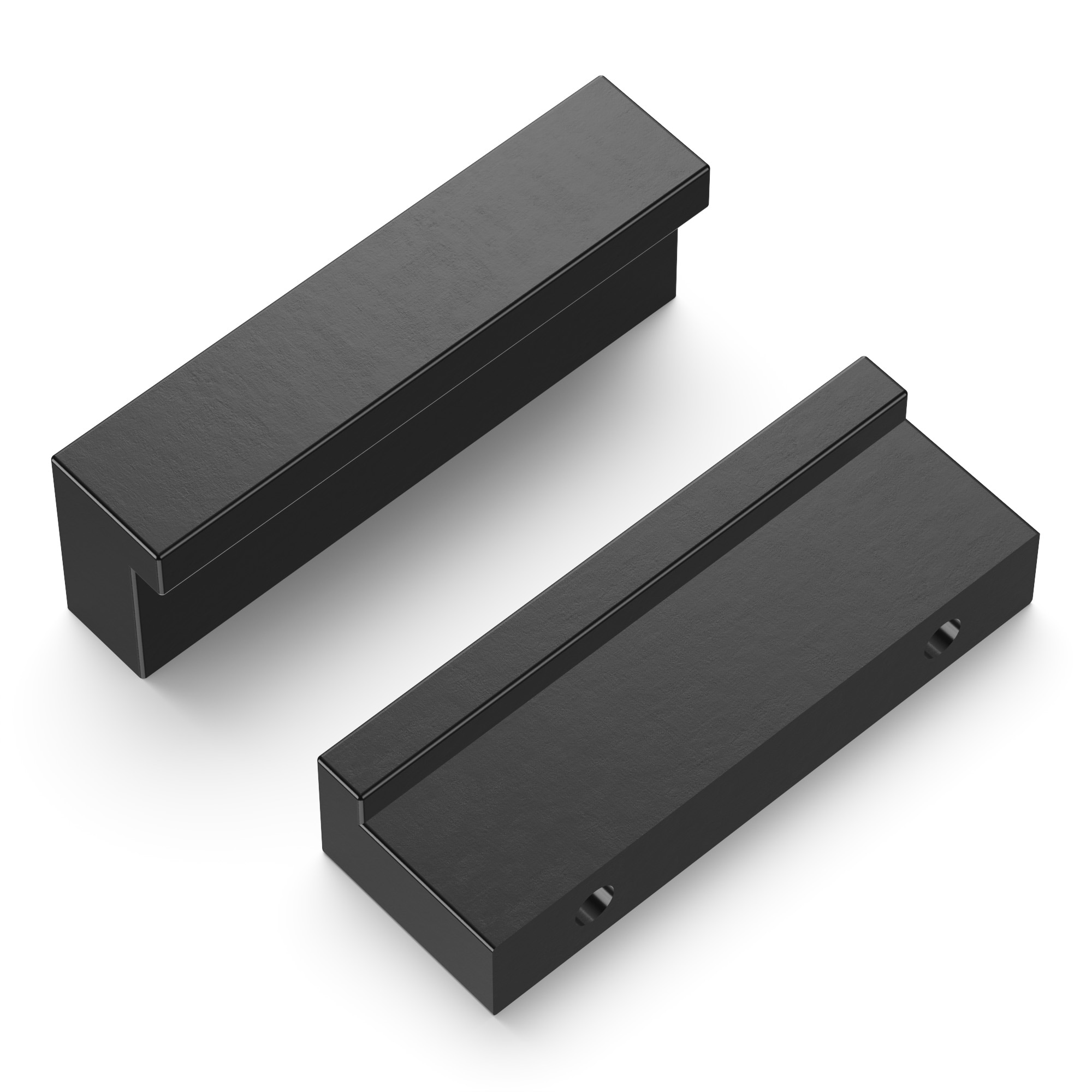 Hickory Hardware HH075280-FO-10B Streamline 1-1/4-in , 32mm Center to Center Flat Onyx Rectangular Bar 10 -Pack