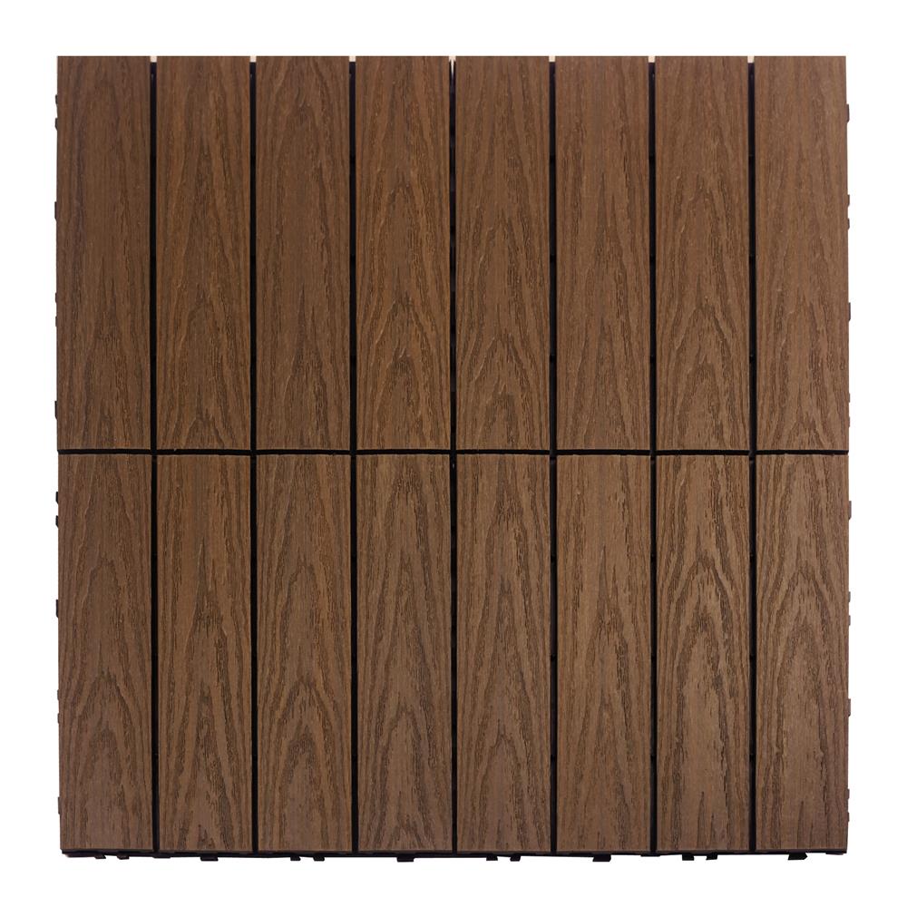 NewTechWood 12-in x 12-in 10-Pack Brazilian Ipe Prefinished Composite ...