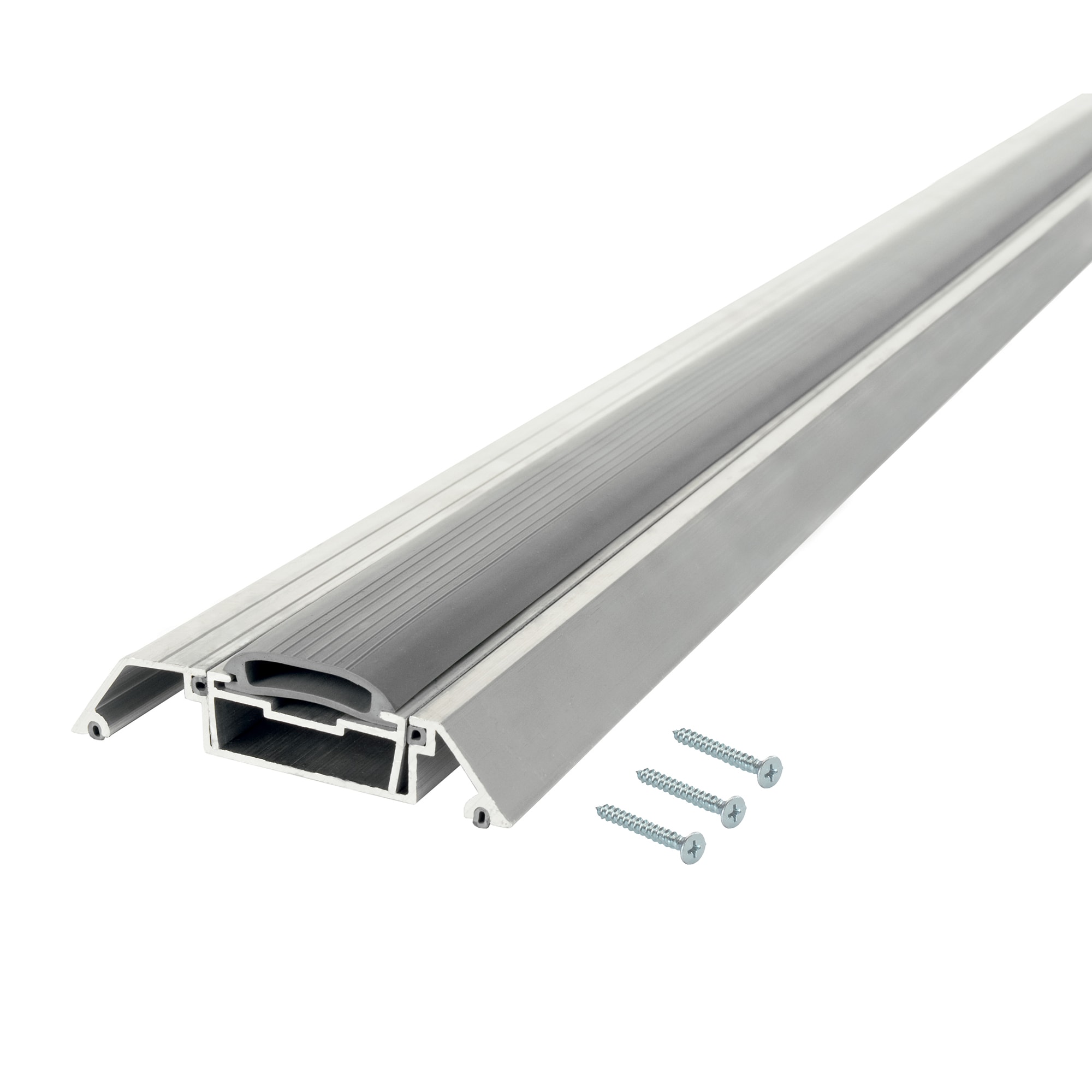 M-D 3-ft X 3-1/2-in X 7/8-in Aluminum/Vinyl Door Weatherstrip In The ...