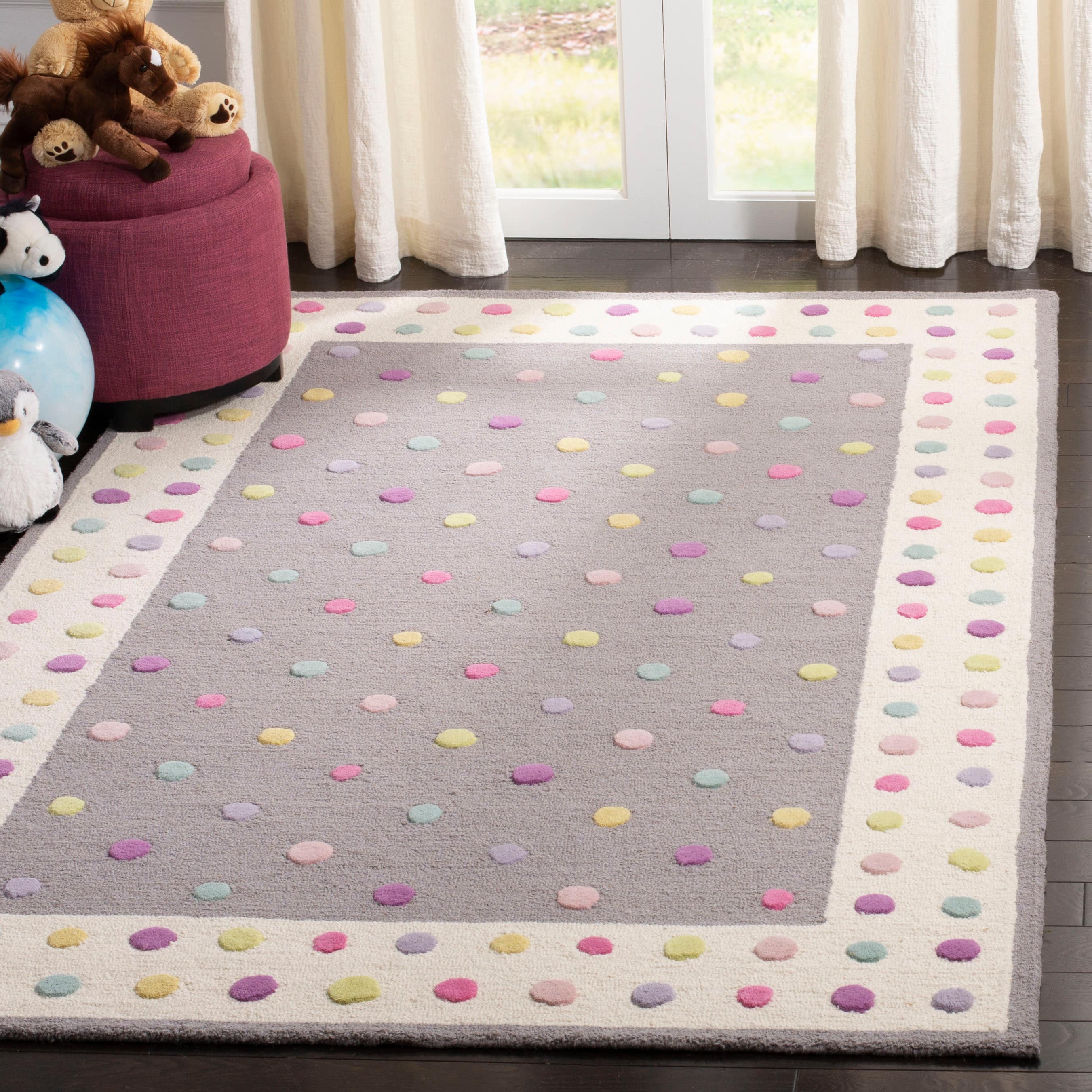  Kids 101F Grey Multi 5 x 8 Rectangular Area rug