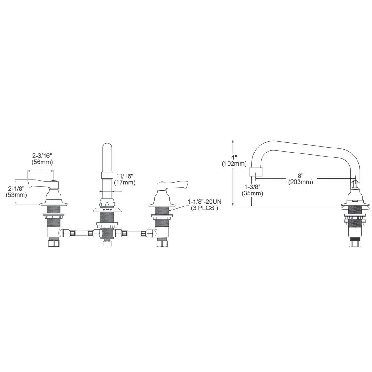 Elkay LK800TS08L2 Kitchen-Faucets - View #3