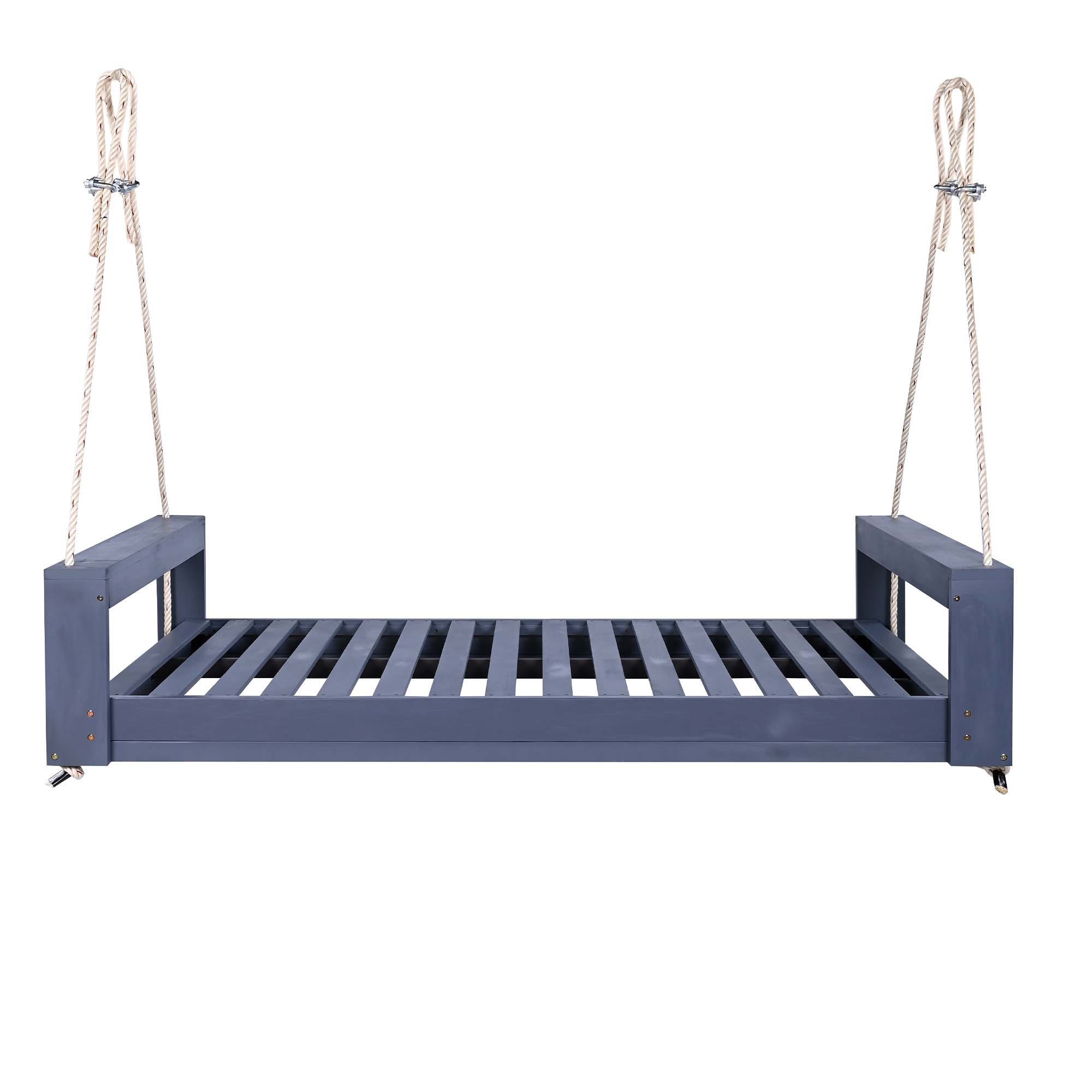 Bybafun YA0200126 2 -person gray Wood Outdoor Swing