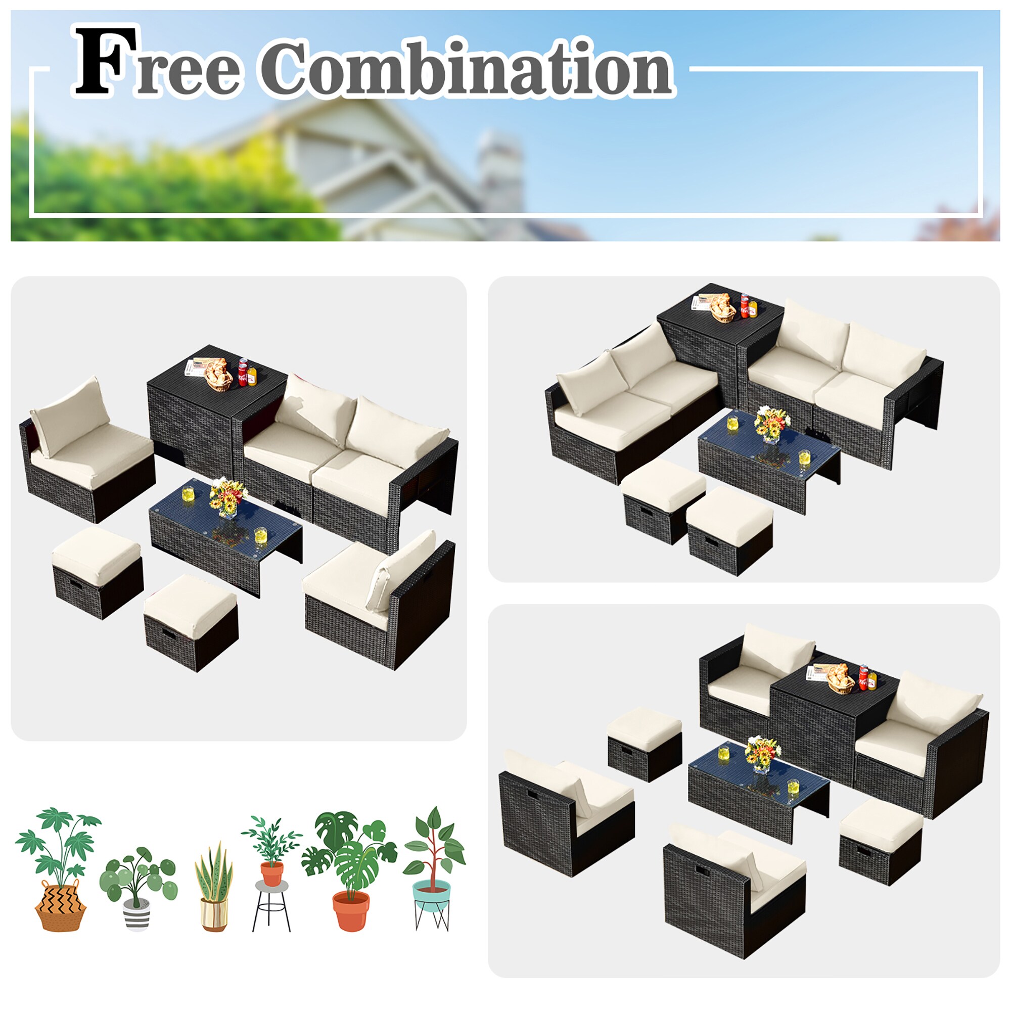 Costway LWS00843 Patio-Conversation-Sets - View #6