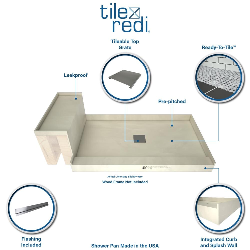 Tile Redi WD3460C-RB34-KIT Shower-Floors - View #2